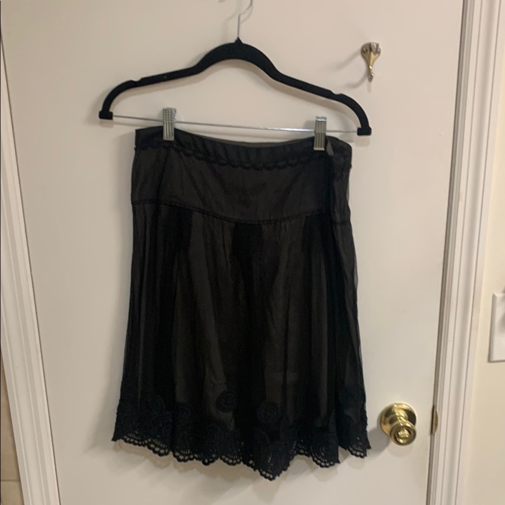 Lithe by Anthropologie Black Knee-Length A-Victorian Style-Sz 6